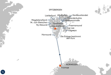 Tromso nach Longyearbyen